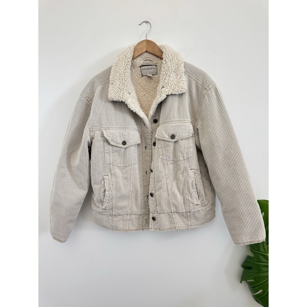 Marrakech By‎ Anthropologie Moto Jacket Womens Gray French Terry Taupe Medium